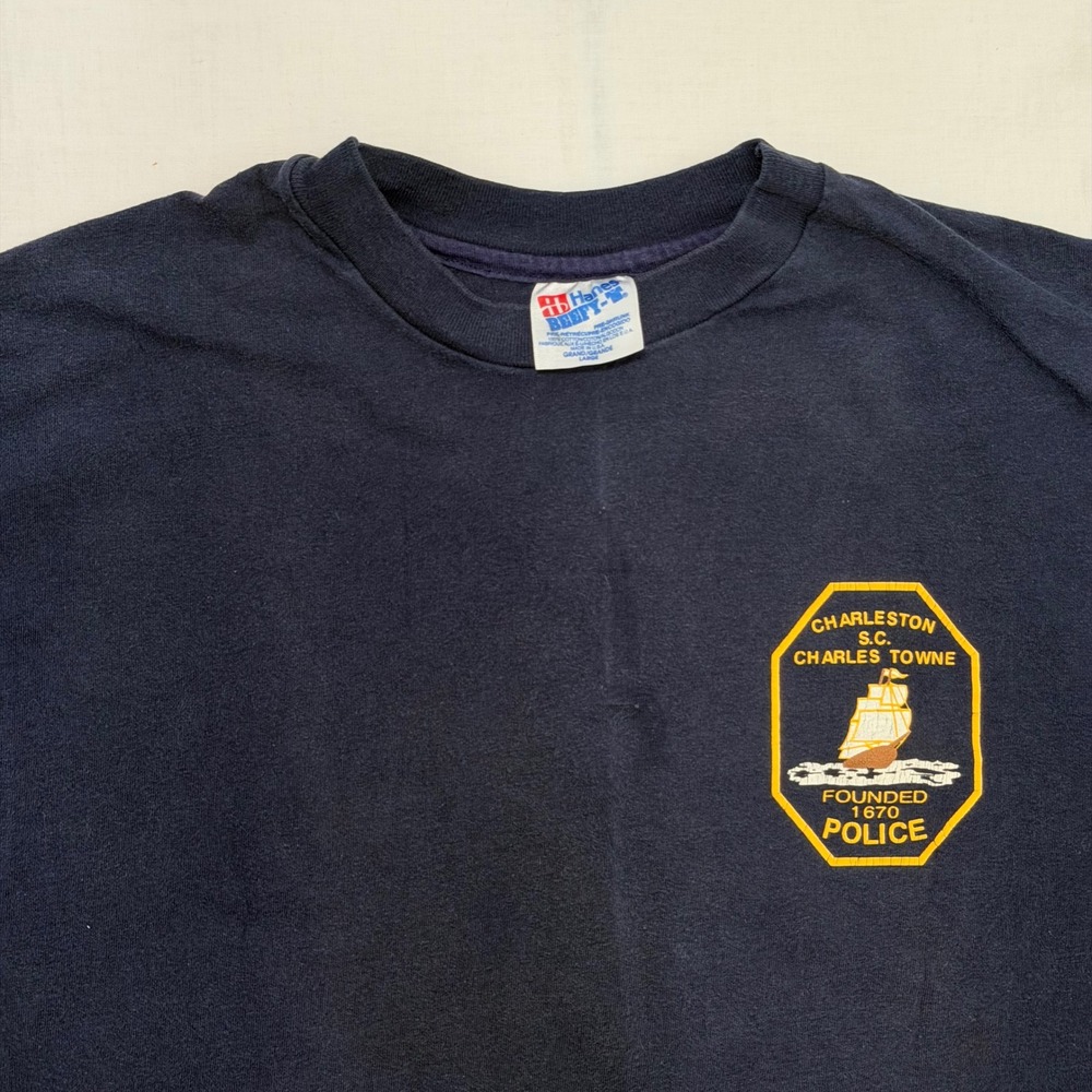 Vintage 1994 Police Week Shirt Mens Large‎ Hanes Beefy-T Charleston FOP Tee - Picture 3 of 7